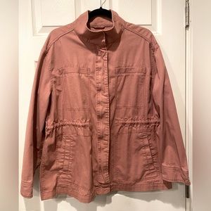 Old Navy - Pink Canvas Utility Jacket